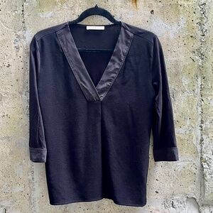 Vintage Hugo Boss Silk Blouse, Black, XS